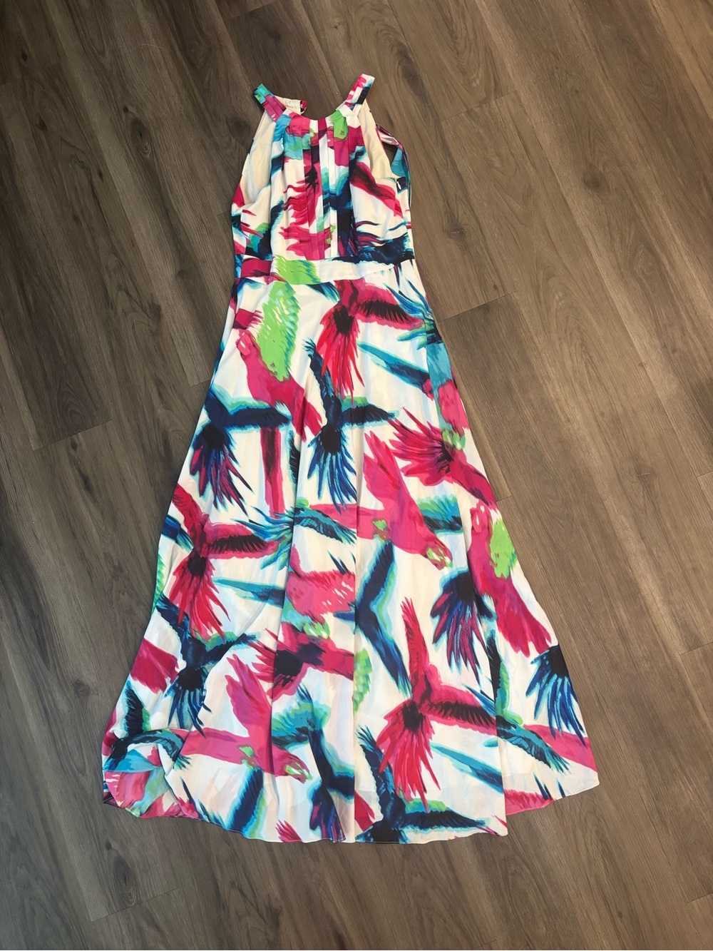 Eliza J Multi-Color Tropical Print Dress